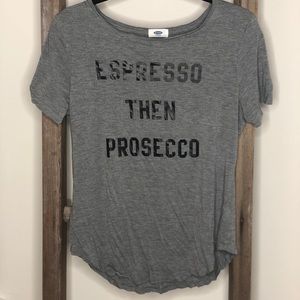 ESPRESSO THEN PROSECCO ☕️ 🥂